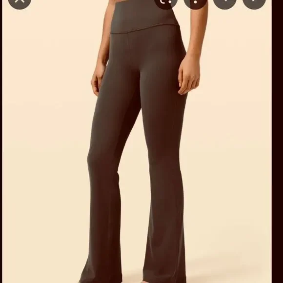 NWT Lululemon Groove Super-High-Rise Flared Pant Nulu ARMY GREEN OLIVE SIZE 4